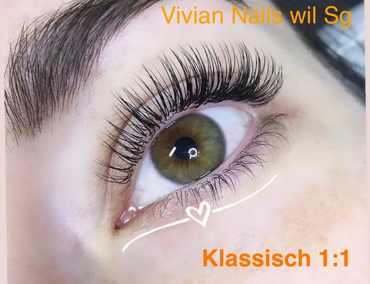 Wimpernverlängerung klassisch